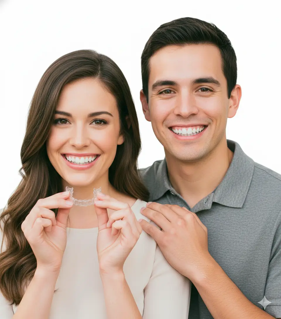 Mujer con sonrisa radiante